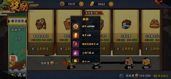 火影忍者手游全面解析，各战场奖励及所需材料深度揭秘