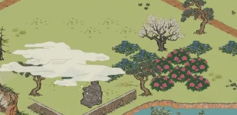 江南百景图，揭秘桃花村小树林铲子位置