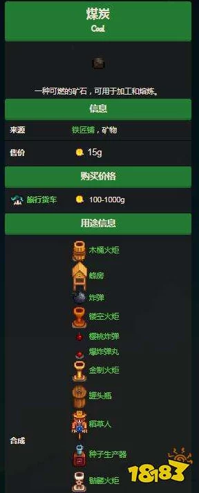 星露谷物语，深入矿石产地，揭秘煤炭资源获取途径