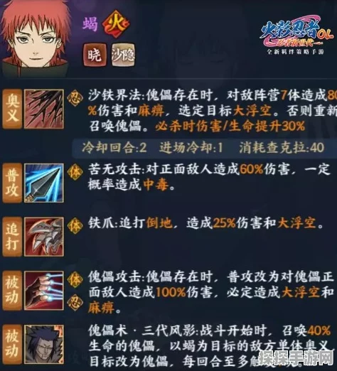 火影忍者OL手游，秽土蝎串串深度解析与版本更新速递