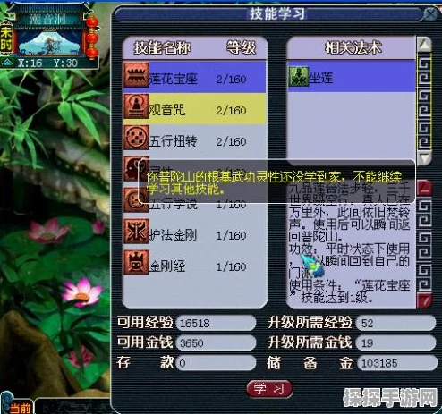 梦幻西游3D普陀技能全面解析，新版本更新带来全新战斗体验