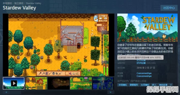 手游资讯，星露谷物语与Steam平台关系解析