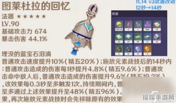 原神饰铁之花值得培养吗？90级属性面板全解析