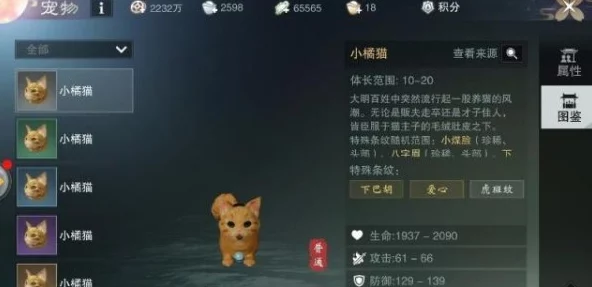 一梦江湖宠物指南全面解析，萌宠收集与养成攻略