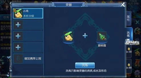 倩女幽魂手游，灵兽等级提升与属性洗练全攻略