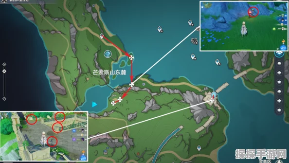 手游资讯，原神初露之源高效采集路线全攻略