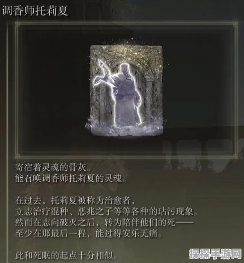 艾尔登法环深度解析，托莉娜的传奇故事与剧情探索