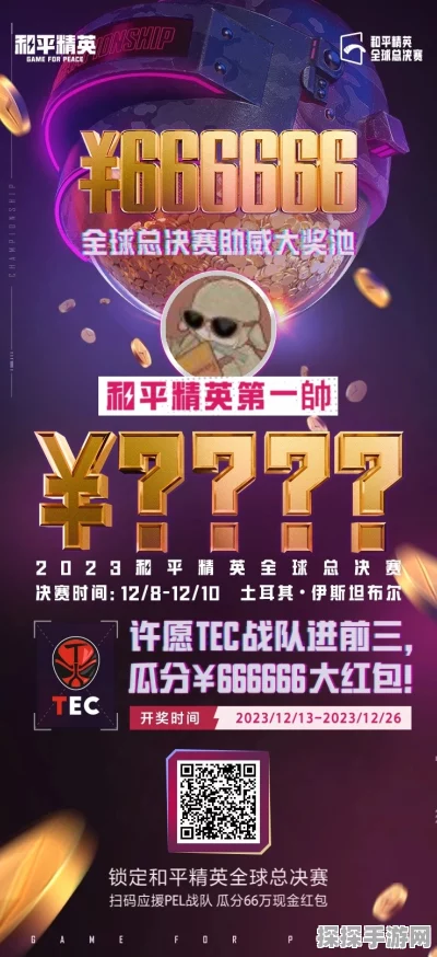 手游资讯指令，和平精英全球总决赛奖金揭秘