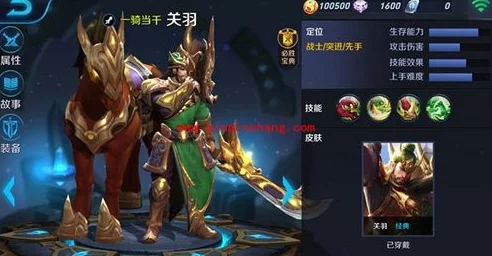 王者荣耀关羽生命值下方神秘格揭秘，新版本更新深度解析