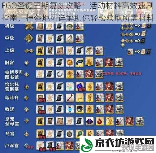 FGO国服全材料掉落地点指南，助你高效刷取稀有素材