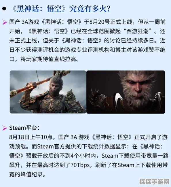 手游资讯，热门期待作黑神话，悟空加密技术揭秘