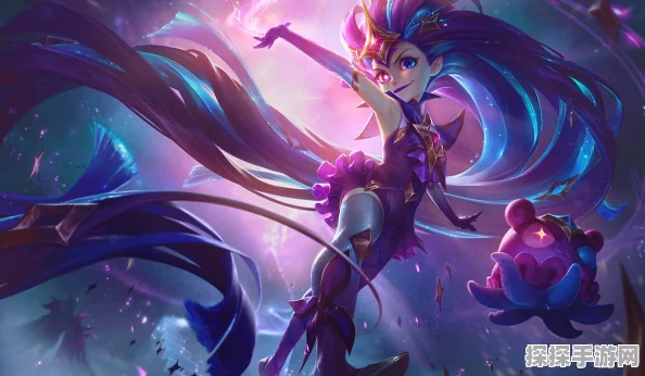 LOL星之守护者佐伊皮肤特效全解析，暗黑魅力与童趣并存