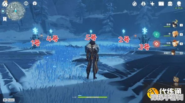 原神雪葬之都冰柱解密攻略，揭秘触发5个冰柱的绝妙顺序