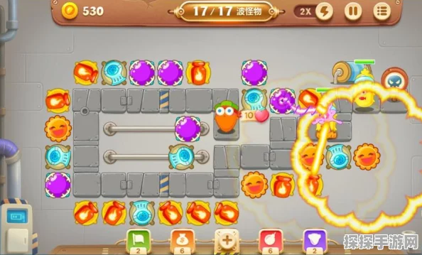 手游资讯，保卫萝卜3第六十一关通关攻略详解