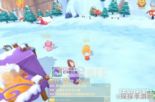 摩尔庄园手游雪山黑影位置全揭秘