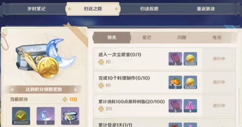 手游资讯指令，深入解析原神历练点阶段奖励机制