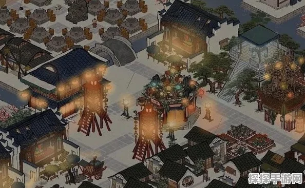 江南百景图花灯大鼓建筑深度解析，点亮古风世界的璀璨明珠