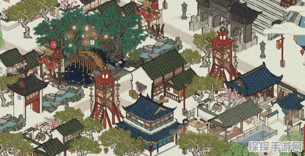 江南百景图花灯大鼓建筑深度解析，点亮古风世界的璀璨明珠