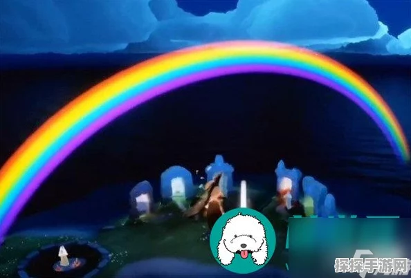 手游资讯，光遇星光沙漠观赏彩虹任务全攻略