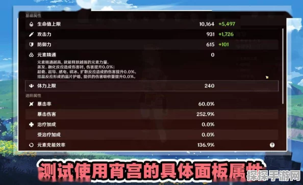 原神裁断90级属性详解与面板分享