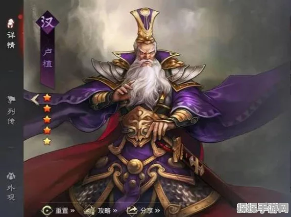 国战三国志卢植格挡阵深度攻略，玩转卢植，精通格挡艺术