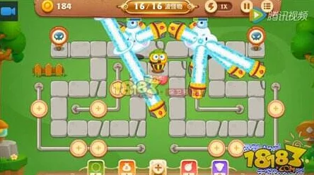 保卫萝卜3公园28关金萝卜通关全攻略