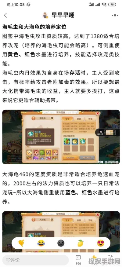 梦幻西游手游萌新攻略，大海龟与毛毛虫宠物获取全解析