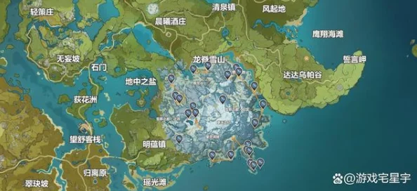 原神玩家必看！星银矿石全面分布地图详解