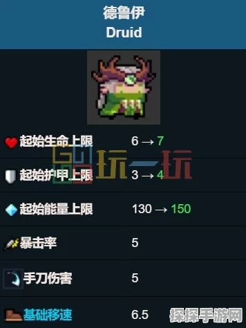 元气骑士手游资讯，解析德鲁伊角色冷门之谜