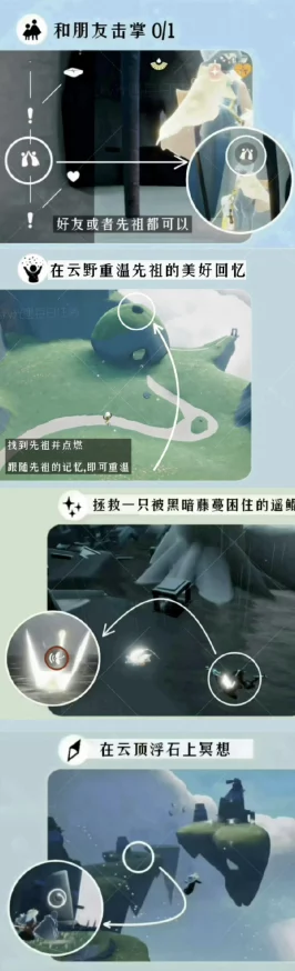 手游资讯，光遇云顶浮石冥想任务全攻略