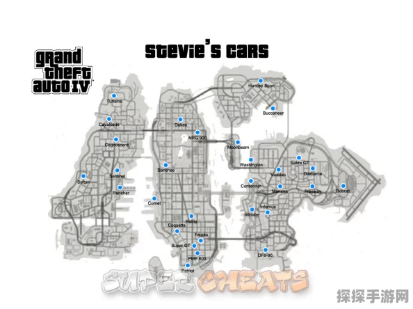 GTA4偷车任务全攻略，车辆位置大揭秘