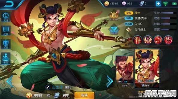 王者荣耀哪吒与吕布对比解析，超强战士的荣耀战场对决