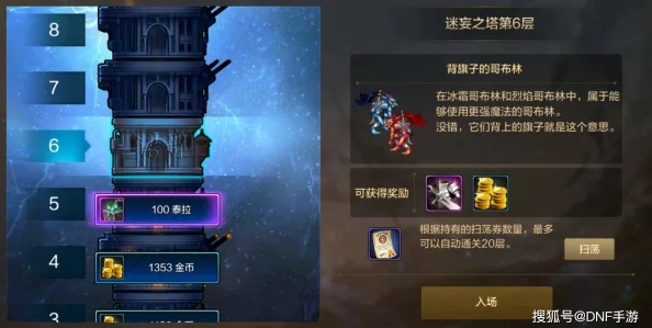 DNF手游迷妄之塔挑战指南，解锁史诗装备的奇幻之旅