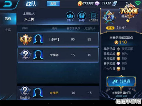王者荣耀战队等级提升全攻略，解锁荣耀之路