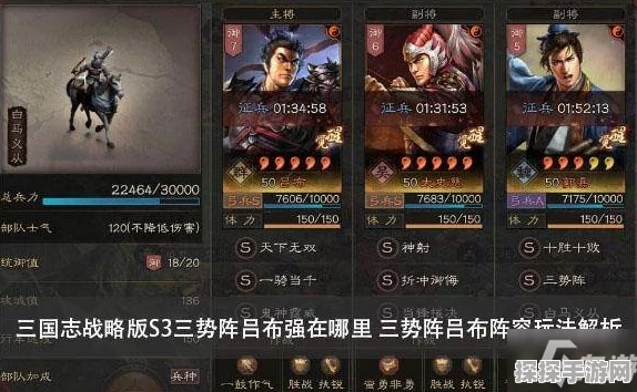 三国志战略版胡车儿战法阵容搭配全攻略