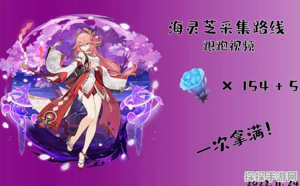 原神八重神子突破材料海灵芝采集路线全攻略