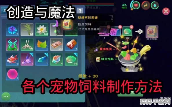 手游资讯，揭秘创造与魔法雨祝饲料配方制作全攻略