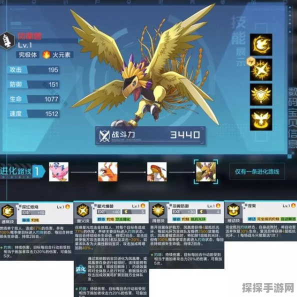 手游资讯，数码宝贝新世纪凤凰兽技能强度全面评测