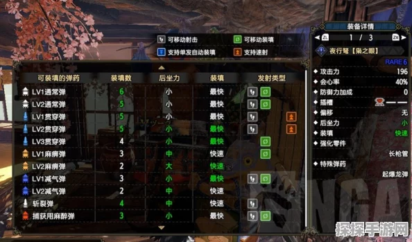 怪物猎人2G上位挑战，精选轻弩推荐与实战攻略