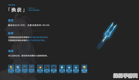 原神渔获突破材料全解析，助你轻松升级武器