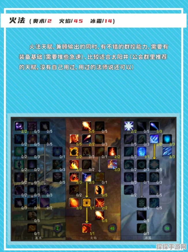 魔兽世界手游资讯，法师天赋选择深度解析
